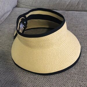 J. Crew Tan and Black Women's Visor
